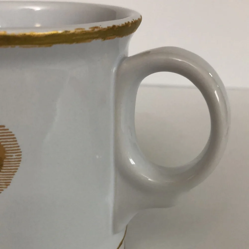 Williams Sonoma Gold Monogram Initial P Coffee Mug